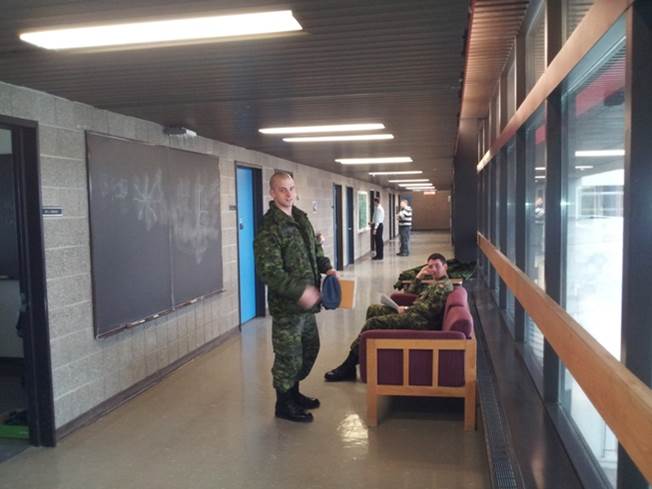 Corridors of the Department of Mathematics and Computer Science