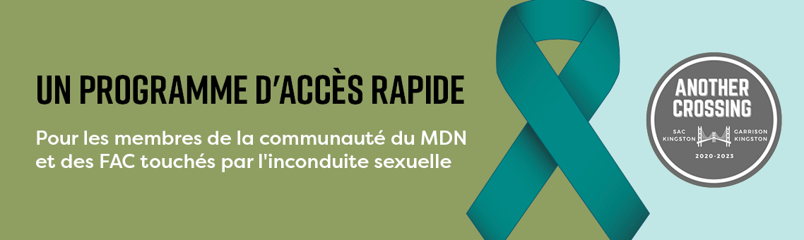Programme d'accès rapide pour les membres de la communauté du MDN et des FAC touchés par l'inconduite sexuelle.