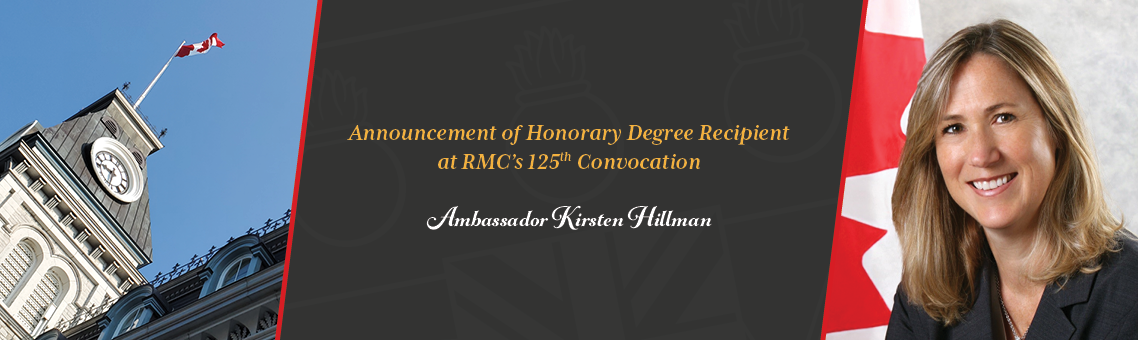 Honorary Degree Recipient Ambassador Kirsten Hillman