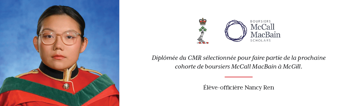 Boursier McCall MacBain: élève-officière Nancy Ren