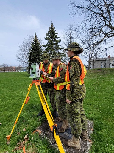 Civil Engineering Students with Total Station