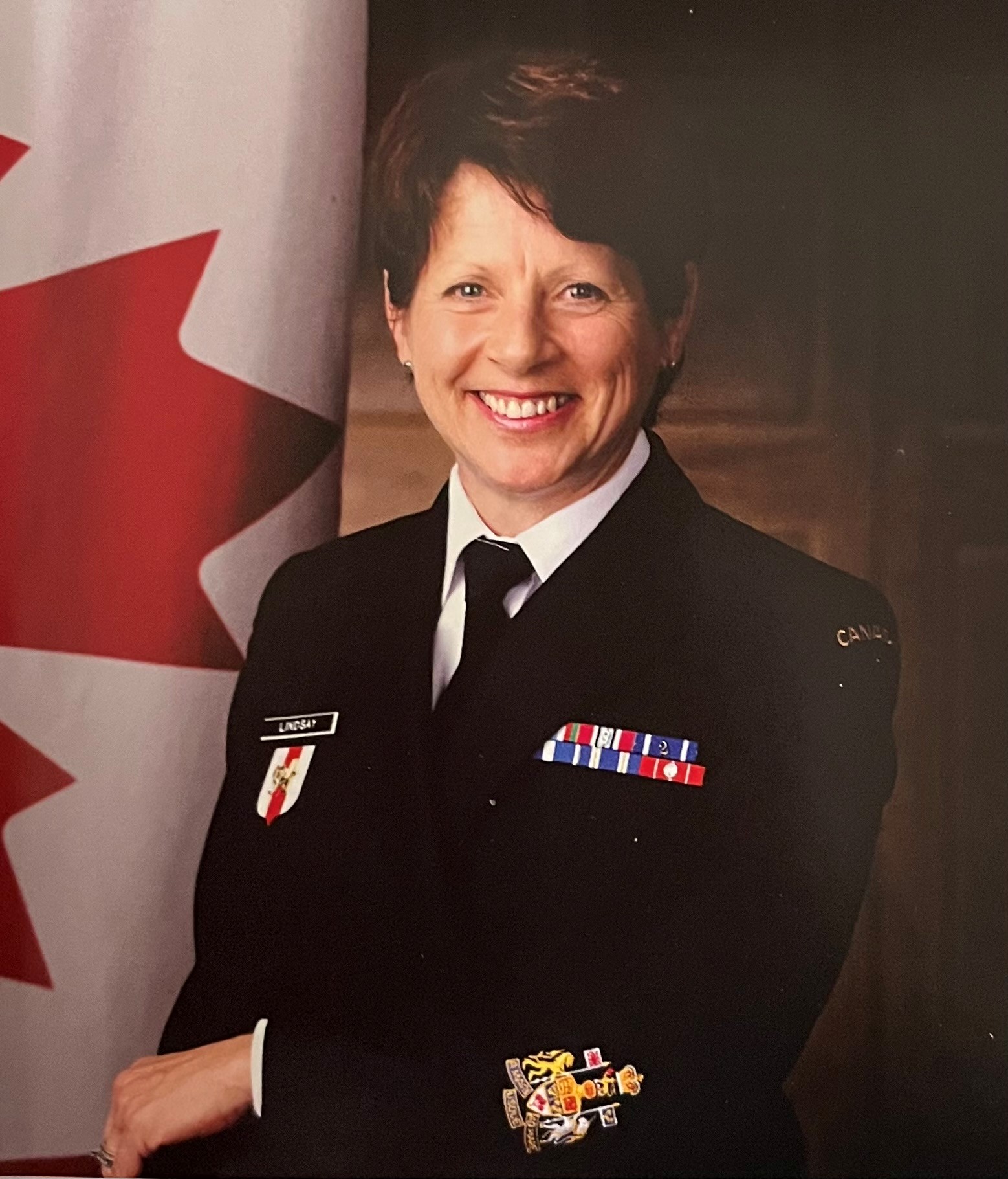 The first woman College Chief Petty Officer First Class Elizabeth Lindsay serves at RMC.