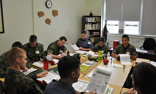 Students receiving second language training