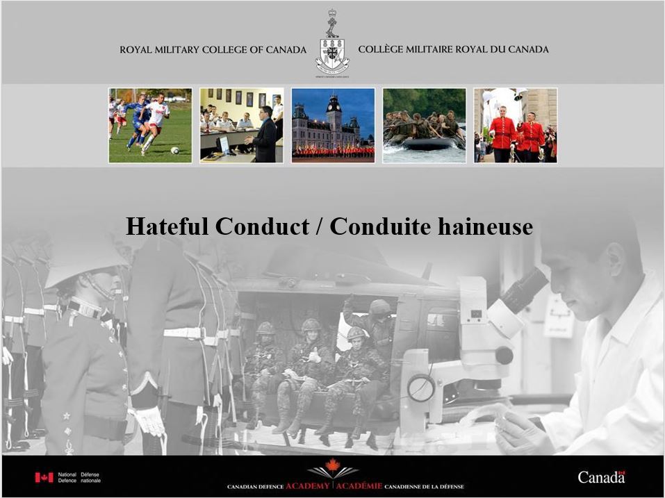 Title page of Hateful Conduct PowerPoint presentation