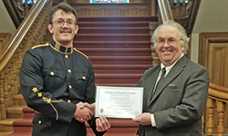 Prix des Jeunes chercheurs, NCdt Isaac Nitschke, 4ième année programme ÉMS avec Spécialisation