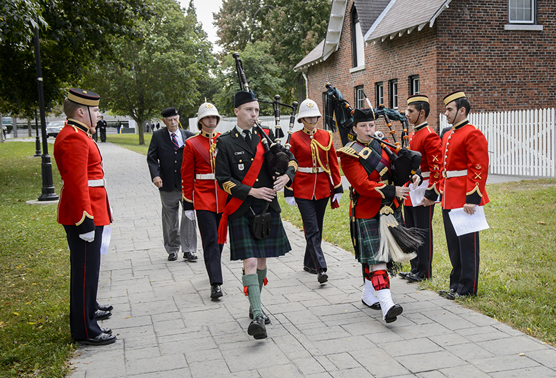 Honouree, H2652 Brit Smith, arrives at the 2017 Wall of Honour Ceremony