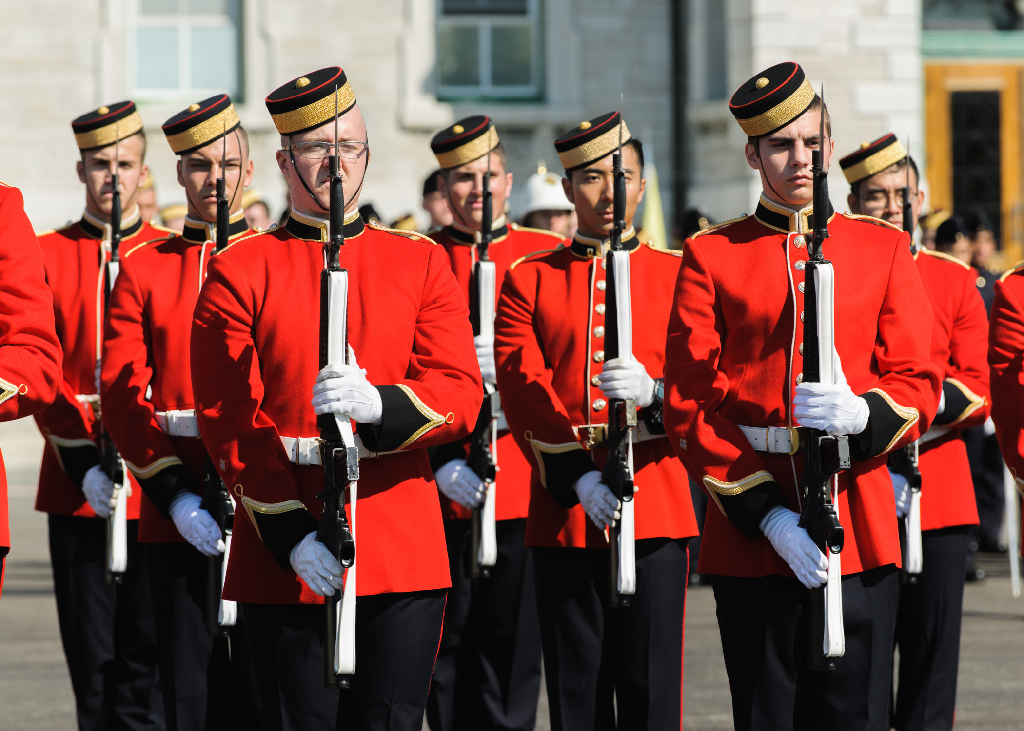 RMCC Cadets perform rifle drill