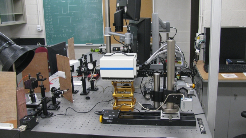 Banc optique du laboratoire 2