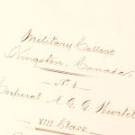 The Conspiracy of Pontiac and the Indian War after the Conquest of Canada, volumes un et deux, écrit par Francis Parkman et présenté à A.G. Wurtele (CMR 1876-1880) comme prix académique en 1877. Numéro d’accession 20150021