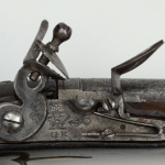 Pistolet de service M1802 utilisé par la marine Britannique durant le Guerre de 1812. Numéro d’accession 20070011-001 