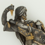 Dague vers 1845-1850, peut-être d’origine française, à la manière de Félicie de Fauveau. Une dague similaire est conservée au Detroit Institute of Arts (institut des arts de Detroit).