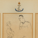 Dessin humoristique par A.B. Connelly (RMC 1927-1931) satirisant la vie d’un élève-officier, vers 1927-1930. Numéro d’accession 20100148-003