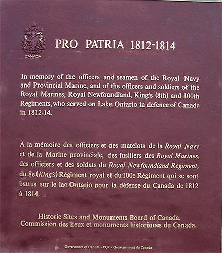 Commission des lieux et monuments istoriques du Canada - inscription sur plaque