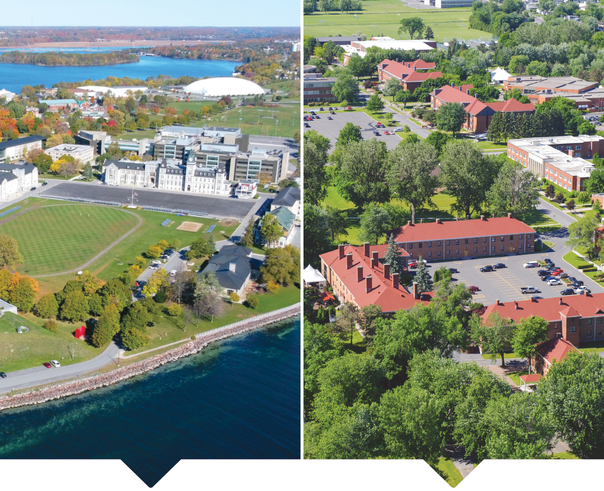 Kingston & St-Jean campus aerial views