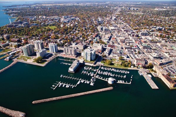 aerial view of Kingston