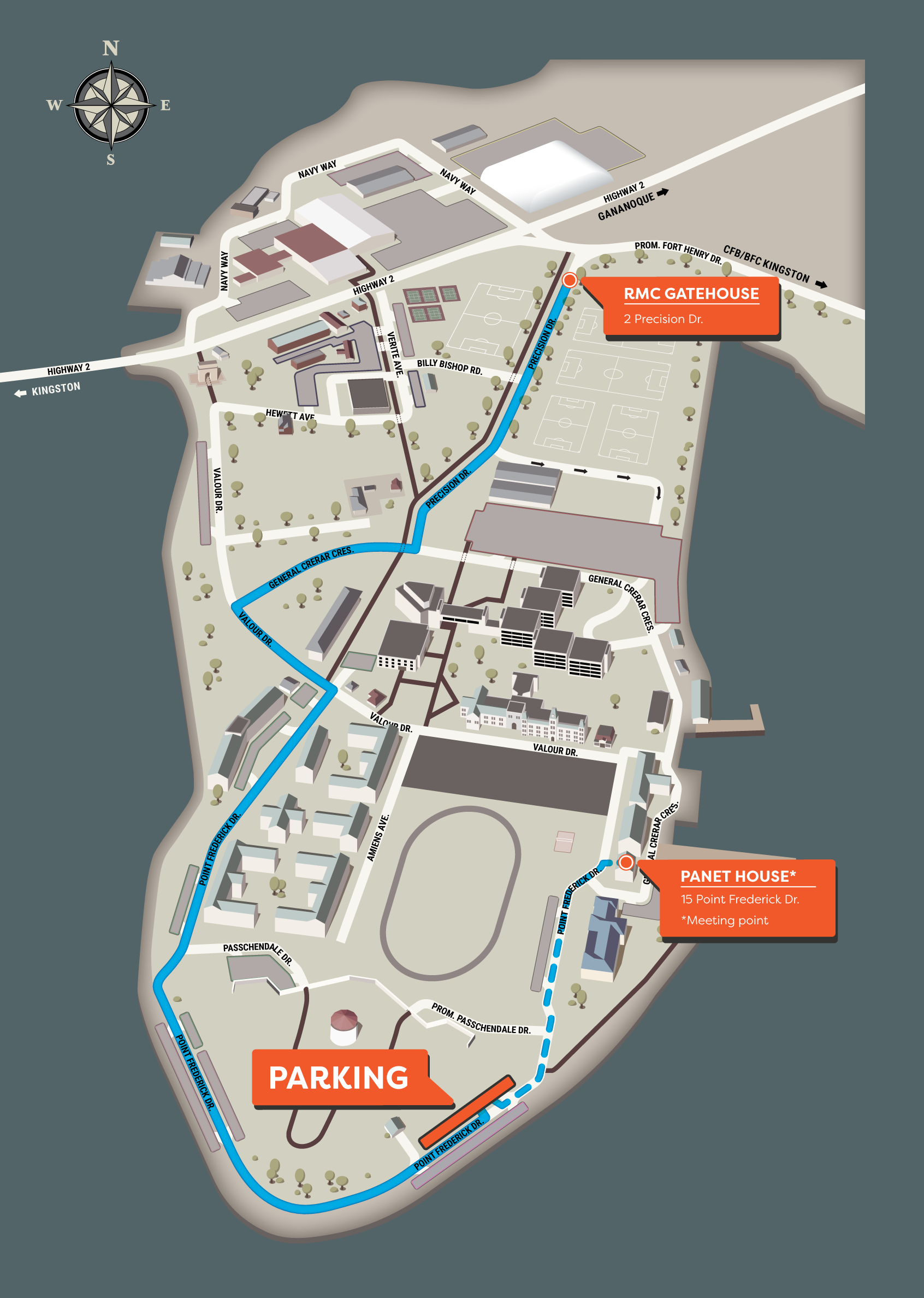 RMC Map Panet Directions