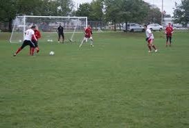 Terrain de soccer extérieur