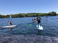 Les étudiants du cours d’été visitent le Centre aquatique du CMR